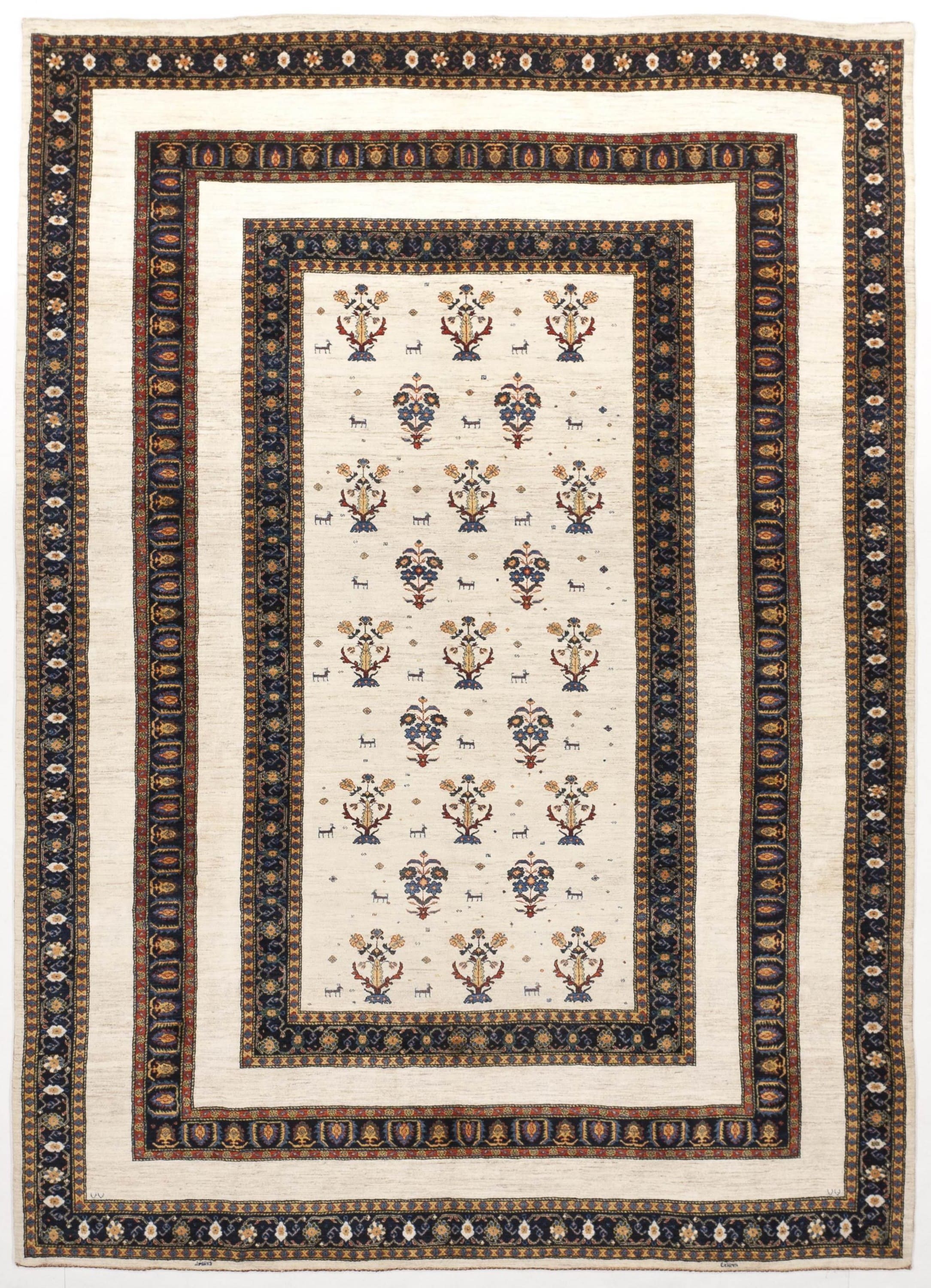 Nasser Luxury Rugs NLR317 Fine handknotted Persian Zollanvari Rug 8'5" x 11'7"