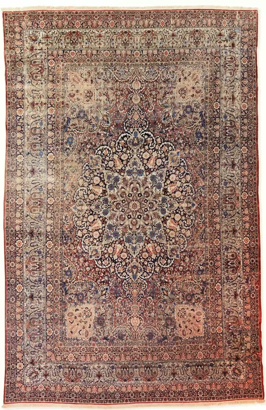 Mid-century vintage Persian Gallery rug